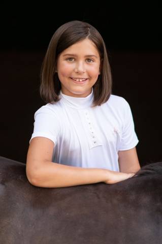 Polo de concours enfant ILOVE CRYSTAL - Cavalliera - Manches courtes