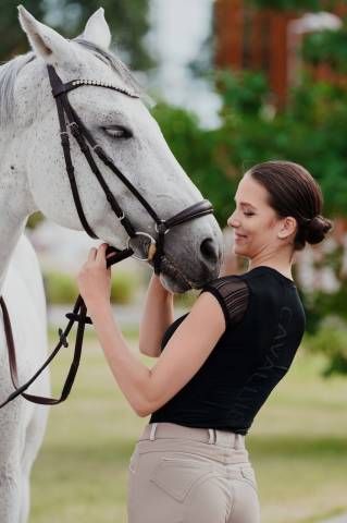 Polo technique d'équitation CASUAL CONTESSA - Cavalliera - Manches courtes