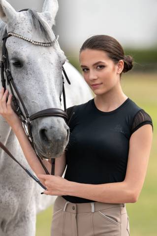 Polo technique d'équitation CASUAL CONTESSA - Cavalliera - Manches courtes