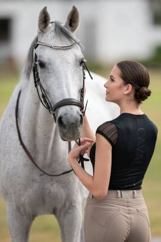 Polo technique d'équitation CASUAL CONTESSA - Cavalliera - Manches courtes