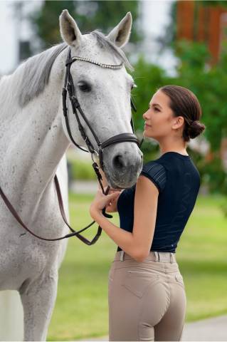 Polo technique d'équitation CASUAL CONTESSA - Cavalliera - Manches courtes