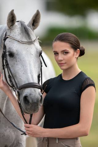 Polo technique d'équitation CASUAL CONTESSA - Cavalliera - Manches courtes