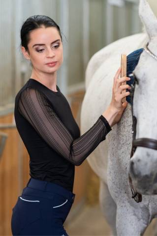 Polo technique d'équitation CASUAL CONTESSA - Cavalliera - Manches longues