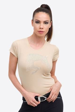 T-Shirt coton à manches courtes Riding Cotton Top - Cavalliera