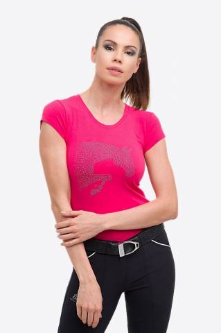 T-Shirt coton à manches courtes Riding Cotton Top - Cavalliera