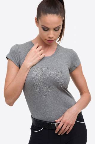 T-Shirt coton à manches courtes Riding Cotton Top - Cavalliera