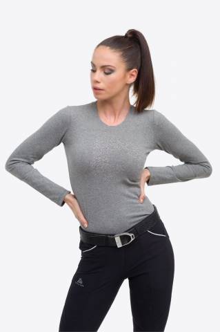 T-Shirt coton à manches longues Riding Cotton Top - Cavalliera