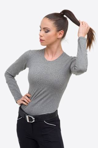 T-Shirt coton à manches longues Riding Cotton Top - Cavalliera