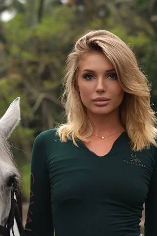 Polo technique manches longues Rose Gold - Cavalliera - Performance