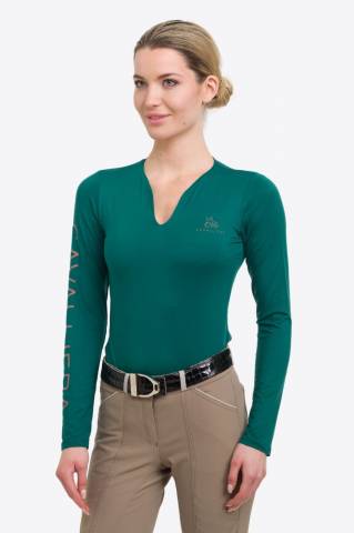 Polo technique manches longues Rose Gold - Cavalliera - Performance