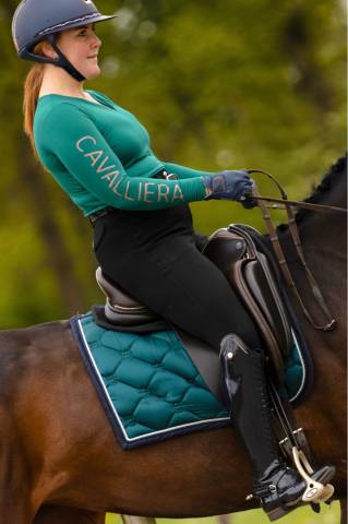 Polo technique manches longues Rose Gold - Cavalliera - Performance