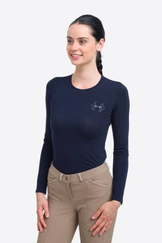 T-shirt d'équitation manches longues BIT - Cavalliera - Coton élastique