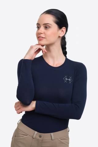 T-shirt d'équitation manches longues BIT - Cavalliera - Coton élastique