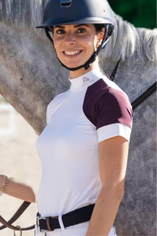Polo de concours équestre SIMPLY DAME - Cavalliera - Manches courtes