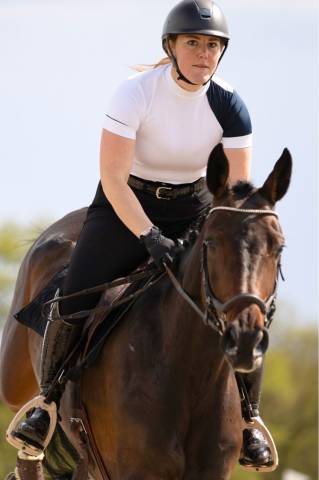 Polo de concours équestre SIMPLY DAME - Cavalliera - Manches courtes