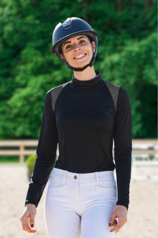 Polo d'équitation col roulé FELICITY - Cavalliera - Manches longues