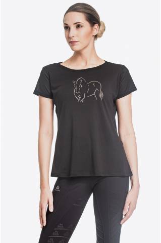 T-Shirt équitation ROSE GOLD - Cavalliera - Technique et confort