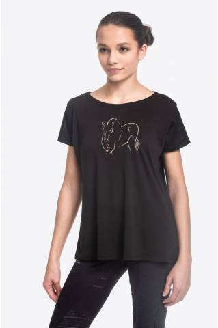 T-Shirt équitation ROSE GOLD - Cavalliera - Technique et confort