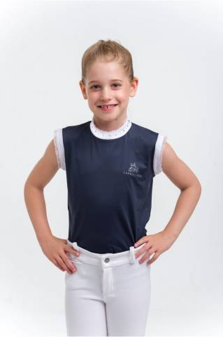 Polo de concours CRYSTAL KIDS - Cavalliera - Sans manches