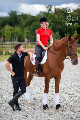 Polo d'équitation fonctionnel LONDON - Cavalliera - Coton doux