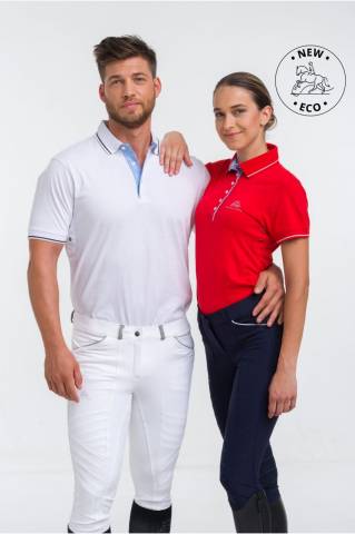 Polo d'équitation fonctionnel LONDON - Cavalliera - Coton doux