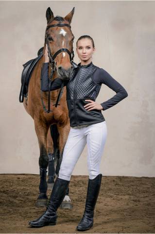 Veste d'équitation avec inserts imperméables - Cavalliera - Stretch