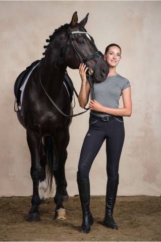 T-Shirt équitation manches courtes - Cavalliera - Coton doux