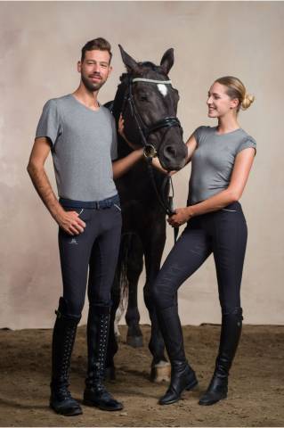 T-Shirt équitation manches courtes - Cavalliera - Coton doux