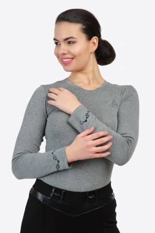 T-shirt à manches longues - GRANDEUR Equestrian Apparel - Coton doux
