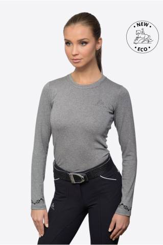 T-shirt à manches longues - GRANDEUR Equestrian Apparel - Coton doux