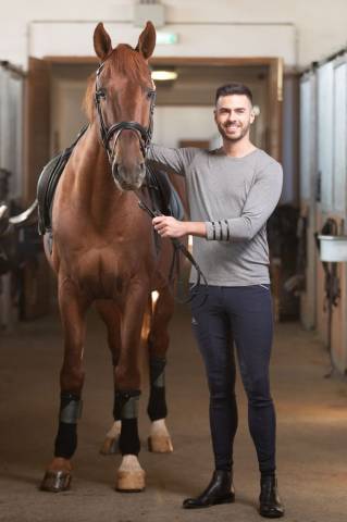 T-shirt à manches longues Riding Top - Cavalliera - Tissu naturel
