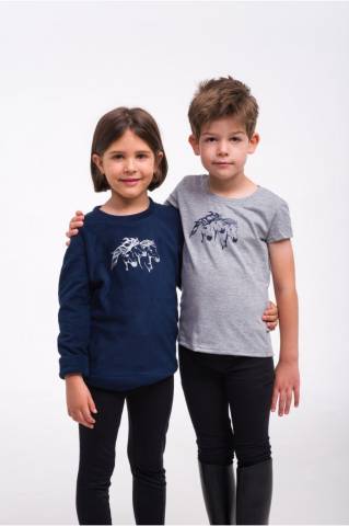 T-shirt équitation enfants manches courtes - Cavalliera - Tissu confortable
