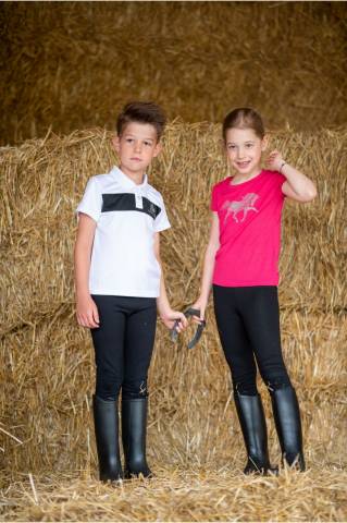 Haut d'équitation CRYSTAL FOAL - Cavalliera - Manches courtes