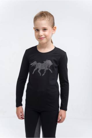 Haut d'équitation pour enfants CRYSTAL FOAL - Cavalliera - Manches longues