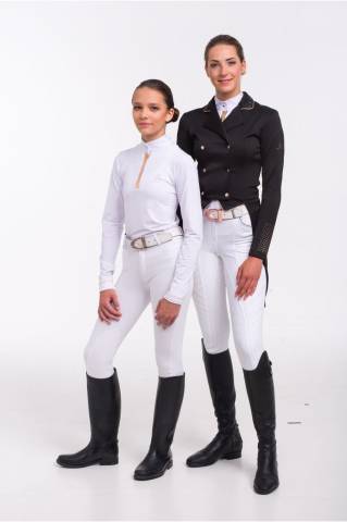 Chemise de concours à manches longues ROSE GOLD - Cavalliera - Tissu respirant