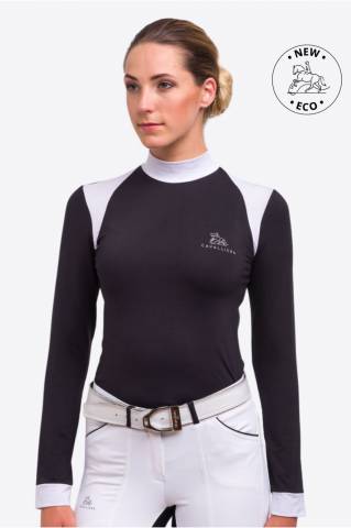 Chemise de concours à manches longues BLACK JACK - Cavalliera - Coton technique