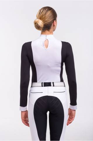 Chemise de concours à manches longues BLACK JACK - Cavalliera - Coton technique