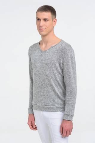 Sweater technique V-neck AXEL - Cavalliera - Coupe ample