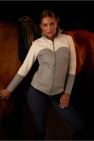 Veste d'équitation imperméable avec inserts en suède - Cavalliera