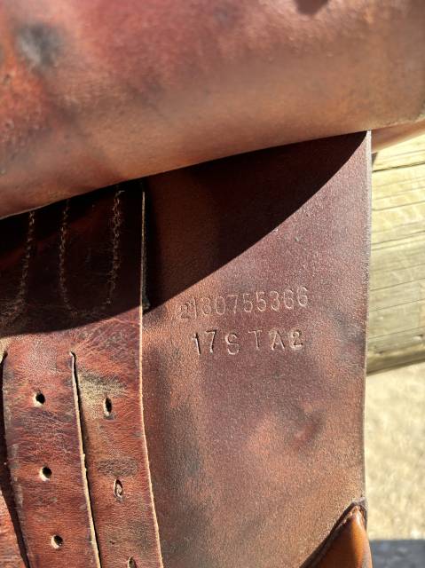 selle forestier cuir marron clair 2012