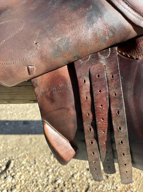 selle forestier cuir marron clair 2012