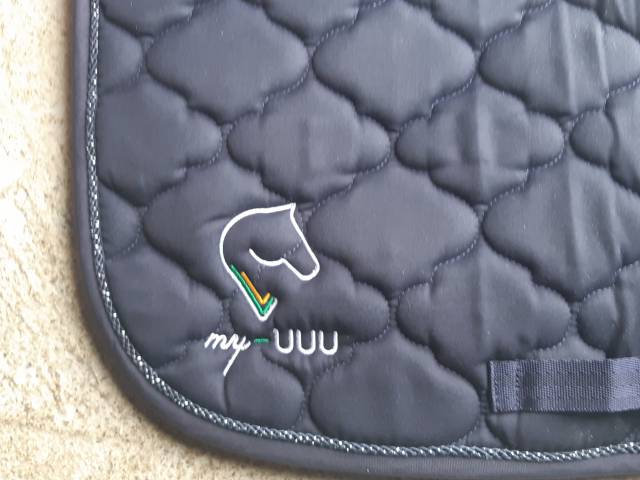 tapis de selle poney bleu marine