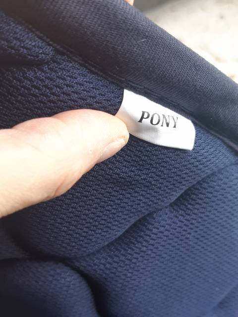 tapis de selle poney bleu marine