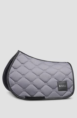 Tapis de selle Greymelange Mixte Gris - Boss Equestrian