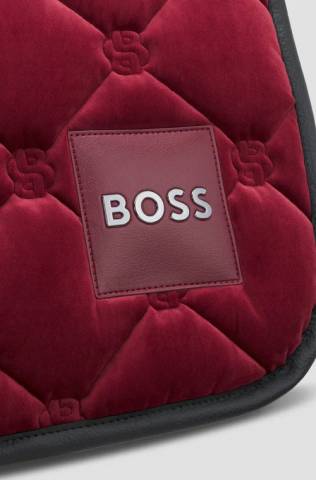 Tapis de selle Velours Carbernet Mixte Bordeaux - Boss Equestrian