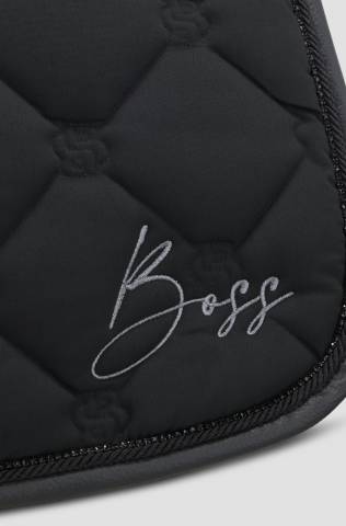 Tapis de selle Glitter Noir Dressage - Boss Equestrian