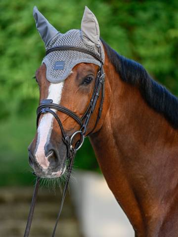 Bonnet anti-mouches Greymelange Gris - Boss Equestrian