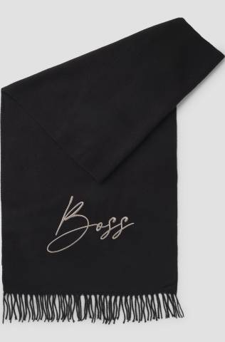 Foulard Logo Noir - Boss Equestrian - Tricot doux