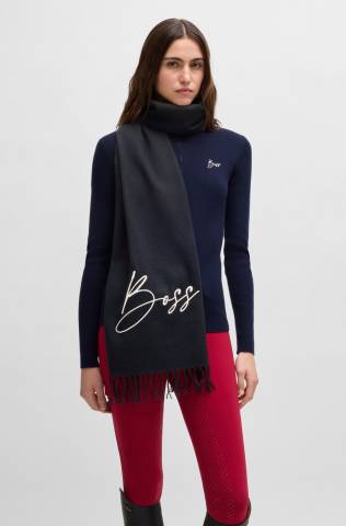 Foulard Logo Sky Captain - Boss Equestrian - Franges élégantes