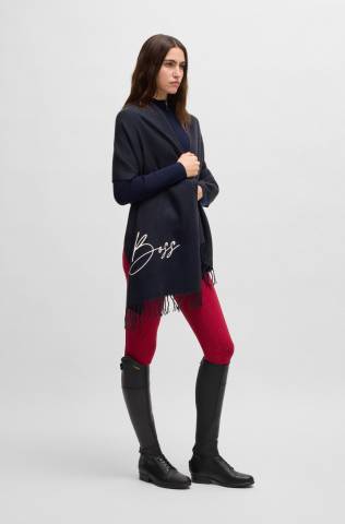 Foulard Logo Sky Captain - Boss Equestrian - Franges élégantes